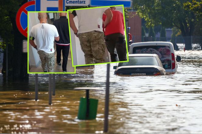 Nie mieli litości dla powodzian. Kradli samochód na oczach służb. Szabrownicy zatrzymani