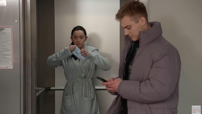 Pierwsza miłość. Milena/ Angelika (Patrycja Franczak), Kamil Biały (Igor Paszczyk)