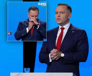 Dziwny gest Nawrockiego na debacie. Sztab wyjaśnia