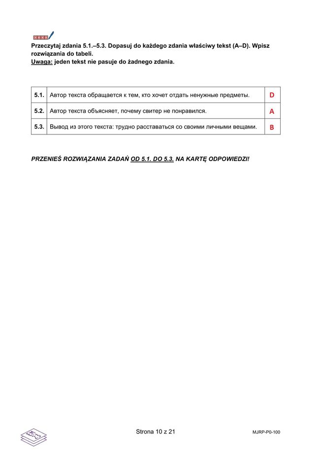 Matura 2025 rosyjski: ODPOWIEDZI do wszystkich zadań, gotowe rozwiązania matury z rosyjskiego - Formuła 2023 [7.05.2025]	
