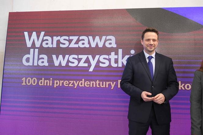 100 dni prezydentury Rafała Trzaskowskiego, konferencja