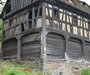 Torhaus - przysłupowy dom bramny z Działoszyna pod Bogatynią