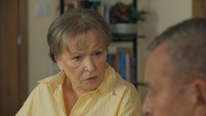 Barwy szczęścia, odcinek 3166. Basia (Sławomira Łozińska), Czesław (Marian Jaskulski)