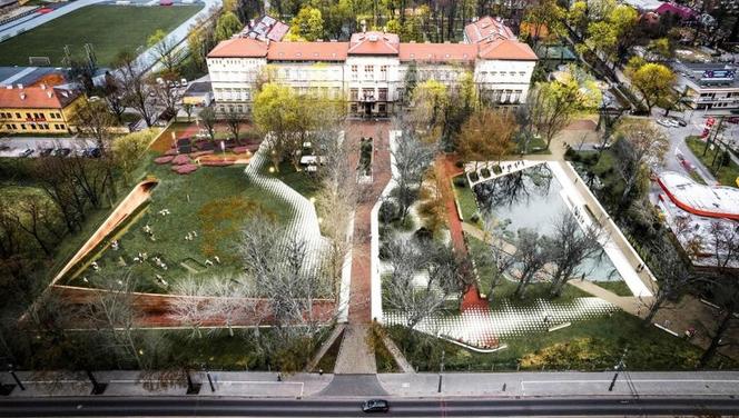 Konkurs na zagospodarowanie przestrzeni przed siedzibą Wydziału Architektury Politechniki Krakowskiej: wyniki
