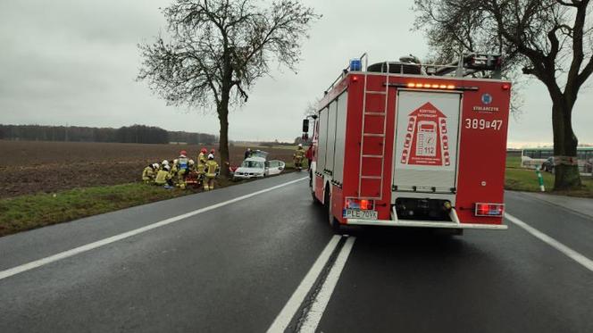 Matka i dzieci poszkodowane w wypadku koło Leszna