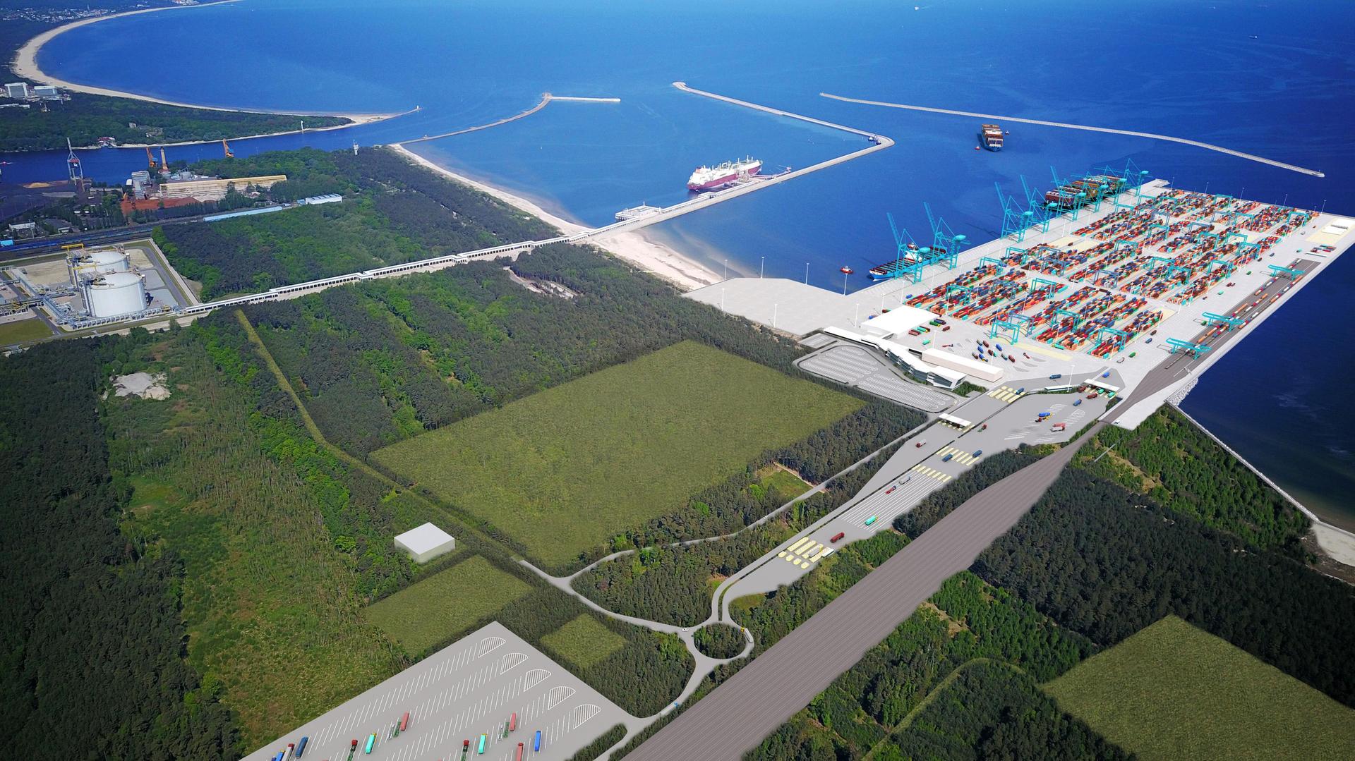 Nowy terminal w Świnoujściu - wizualizacja