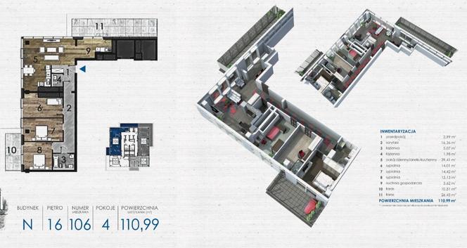 Olszynki Park w Rzeszowie. Plan mieszkania