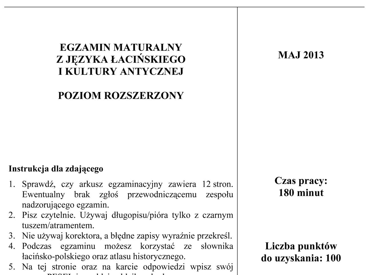 Łacina rozszerzona 1 