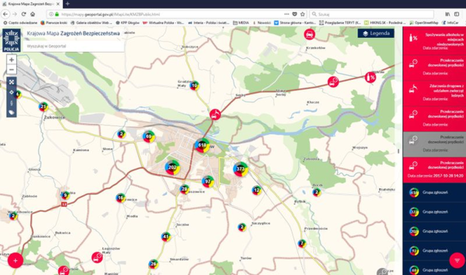 Krajowa Mapa Zagrożeń Bezpieczeństwa – Jakie problemy zgłaszają mieszkańcy powiatu głogowskiego?