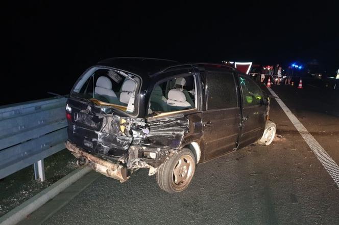 Wypadki na autostradzie A4 w Woli Dalszej (pow. łańcucki)