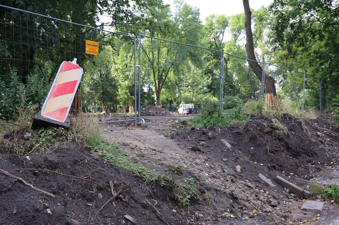 Rewitalizacja parku Bronowickiego w lublinie - postęp prac na koniec lipca 2025