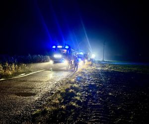 Groźny pożar w Rusinowicach. Paliła się hala z węglem