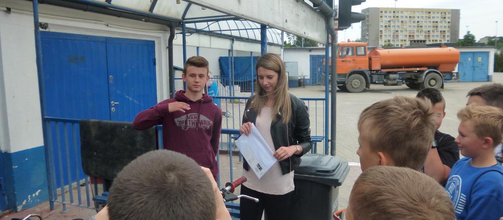 Damian Stalkowski spotkał się na stadionie Polonii z młodymi kibicami.