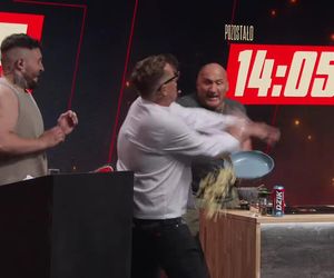 Marcin Najman starł się z kucharzem! Zaatakował go jajecznicą. Sceny