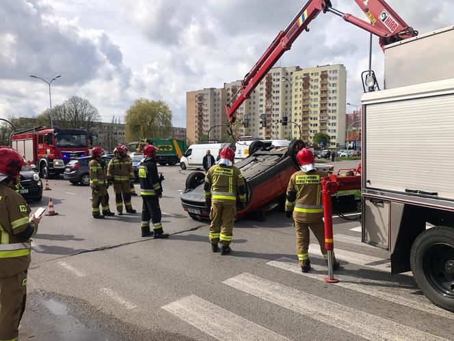 Wypadek na ul. Obotryckiej w Szczecinie