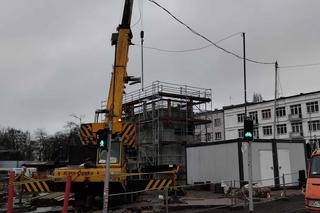 Podstacja trakcyjna u zbiegu Belwederskiej i Spacerowej