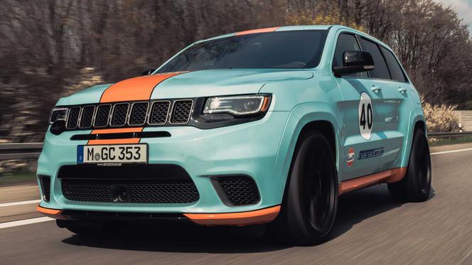 Jeep Grand Cherokee Trackhawk w barwach Gulf