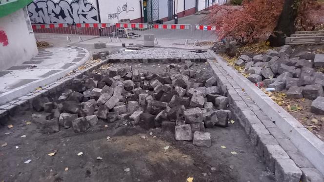 Remont ul. Staromiejskiej - listopad 2020