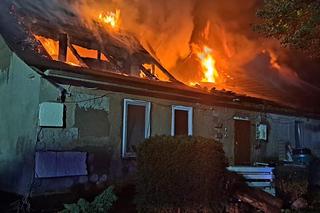 Nocny pożar domu w Janowie pod Międzyrzeczem