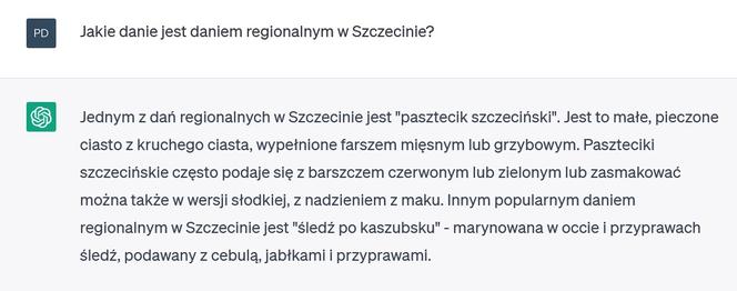 Chat GPT o Szczecinie 