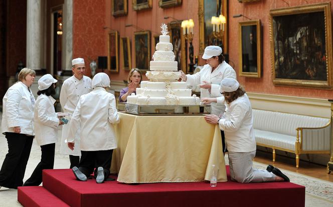 Kate Middleton i książę William - tort ślubny