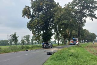 Wypadek motocyklisty w Turwi