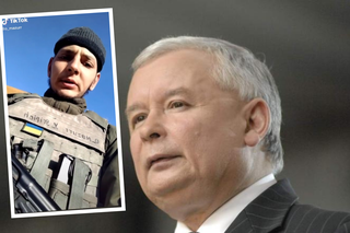 Panie Jareczku kochany.... Rozbawiony Kaczyński reaguje na nietypową prośbę ukraińskiego żołnierza