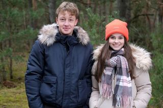 M jak miłość odc. 1857. Kacper (Bartosz Ziewiec), Basia (Karina Woźniak)