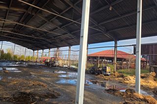 Pożar w Klubie Jeździeckim Facimiech