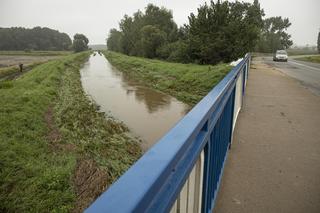 Ocalony wał na rzece Czarna Woda w Rogowie Sobóckim