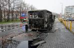 Pożar autobusu na ulicy Ku Słońcu w Szczecinie