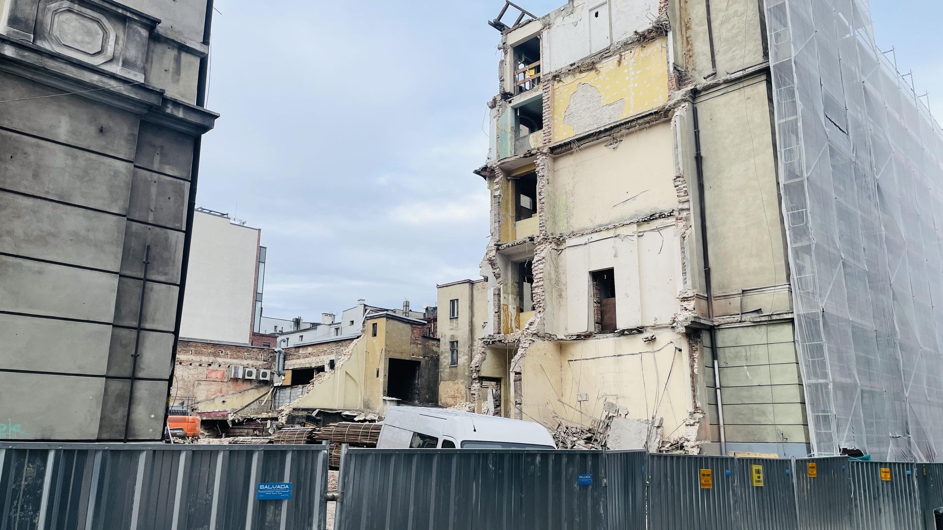 Kwartał przy ul. Dworcowej, Katowice. Wyburzenie