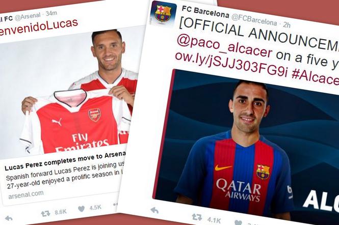 Perez i Alcacer w nowych klubach