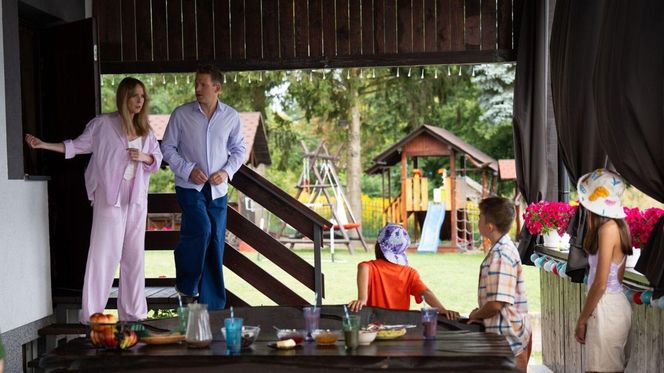 Barwy szczęścia odc. 3125. Łukasz (Michał Rolnicki), Agnieszka (Katarzyna Tlałka)