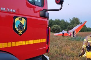 Motolotnia runęła na ziemię. Pilot w stanie ciężkim