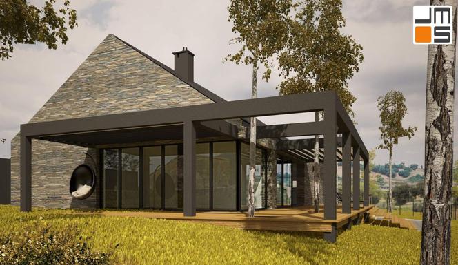 Projekt nowoczesnego domu typu stodoła