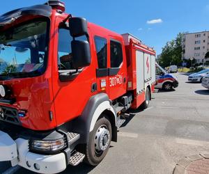 Huknął skodą w wóz strażacki. Osobówka jak zgnieciona puszka po napoju