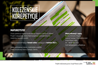 Lublin: Koleżeńskie korepetycje – rusza kolejna edycja!
