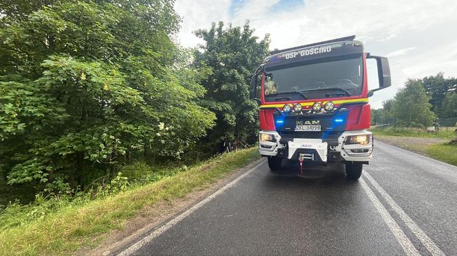 Śmiertelny wypadek pod Kołobrzegiem. Kierowca osobówki uderzył w drzewo