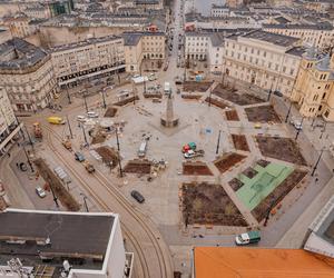 Plac Wolności w Łodzi już prawie gotowy