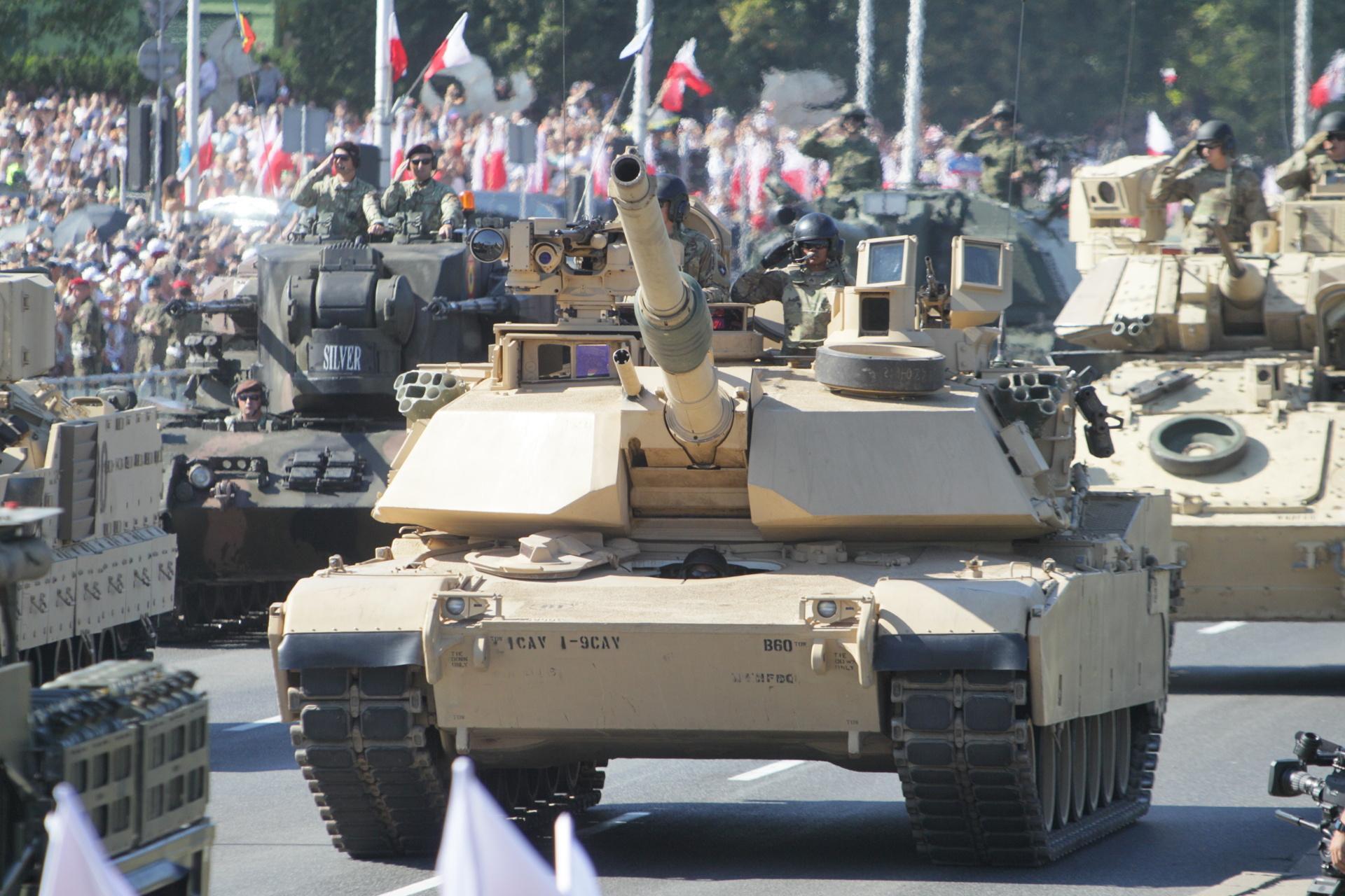Czołgi Abrams, Leopard 2 i K2 na defiladzie Wojska Polskiego