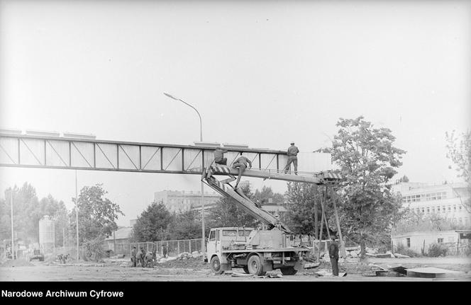 Budowa Trasy Łazienkowskiej w Warszawie 1974