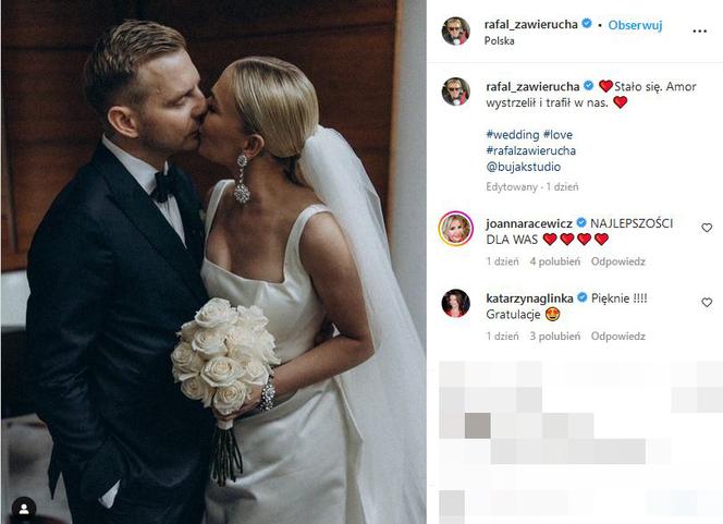 Tak wyglądało wesele Rafała Zawieruchy. Gwiazdy wrzuciły zdjęcia do sieci