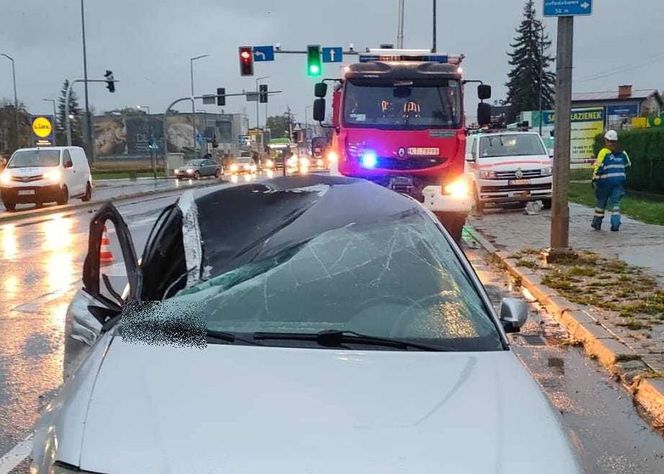 Wypadek na ul. Krakowskiej w Tarnowie