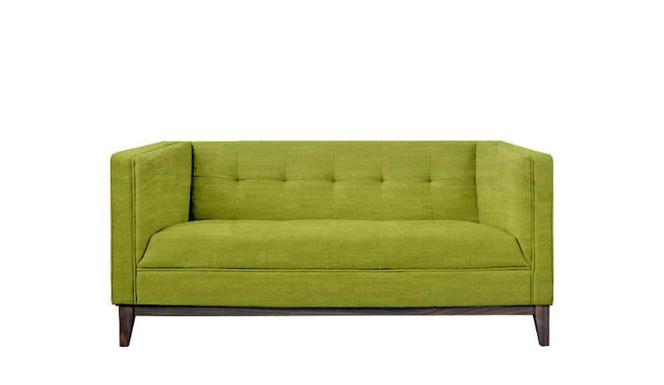 Sofa w kolorze zielonym do małego salonu