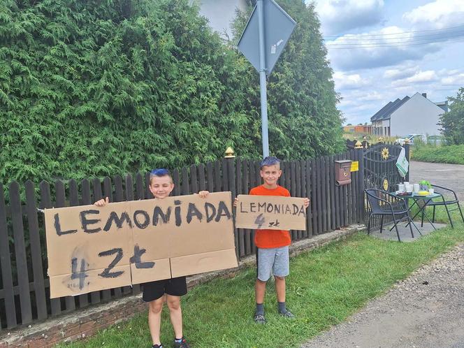 Młodzi tarnogórzanie sprzedają lemoniadę