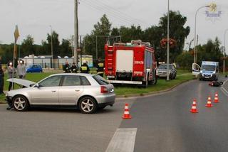 Wypadek w Kolbudach. Motocyklista bez uprawnień trafił do szpitala