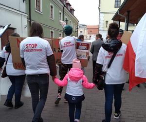 Nie dla CPK protest w Zamościu