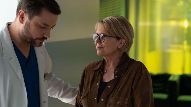 Na dobre i na złe odc. 740. Jakub Grabski (Maciej Zacharzewski), Wasiakowa (Ewa Serwa)