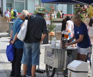 Rzemieślniczy Bazar w Kielcach. Były stoiska handlowe oraz atrakcje